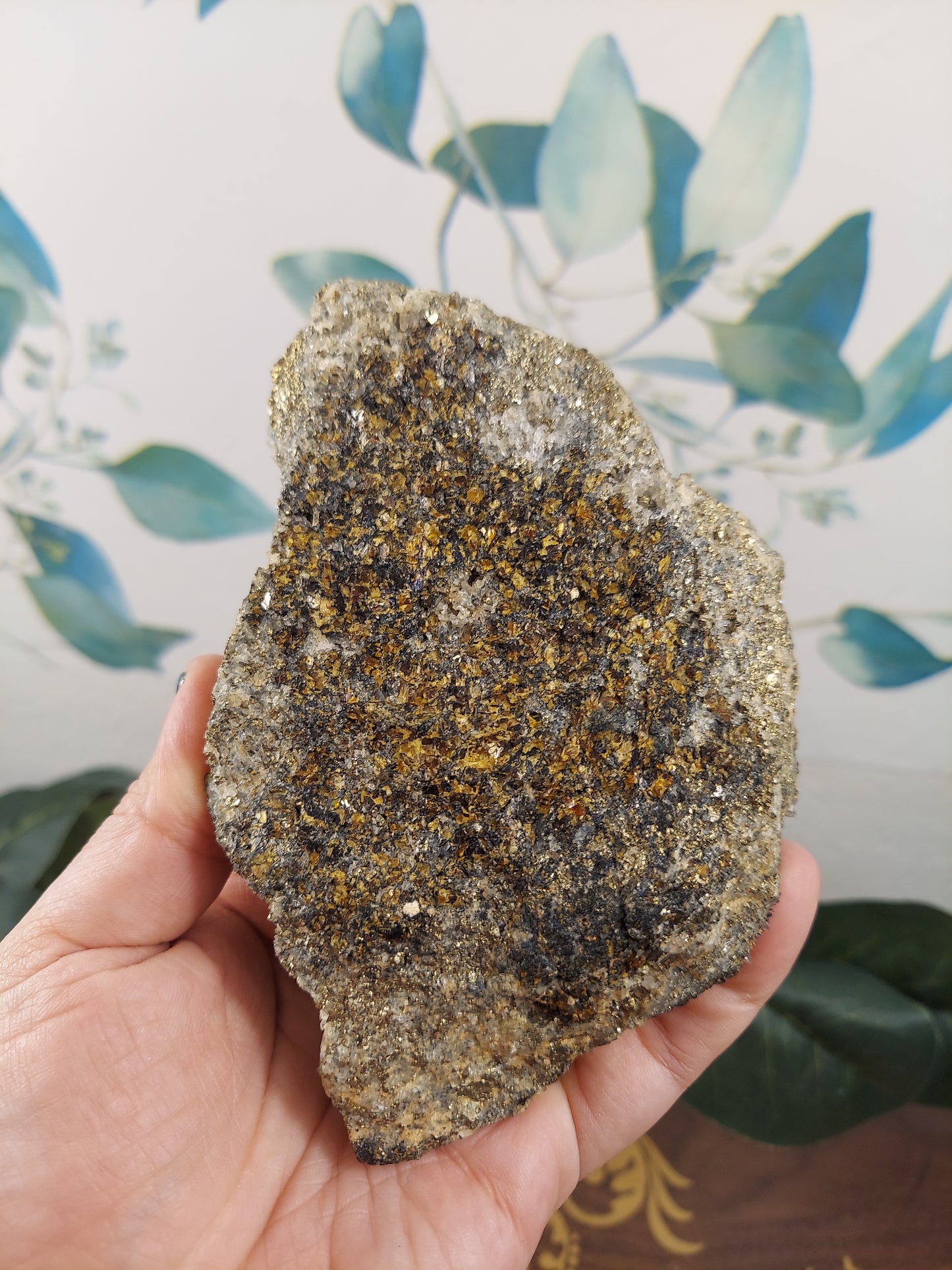Cubic Pyrite with  Needle Clear Quartz