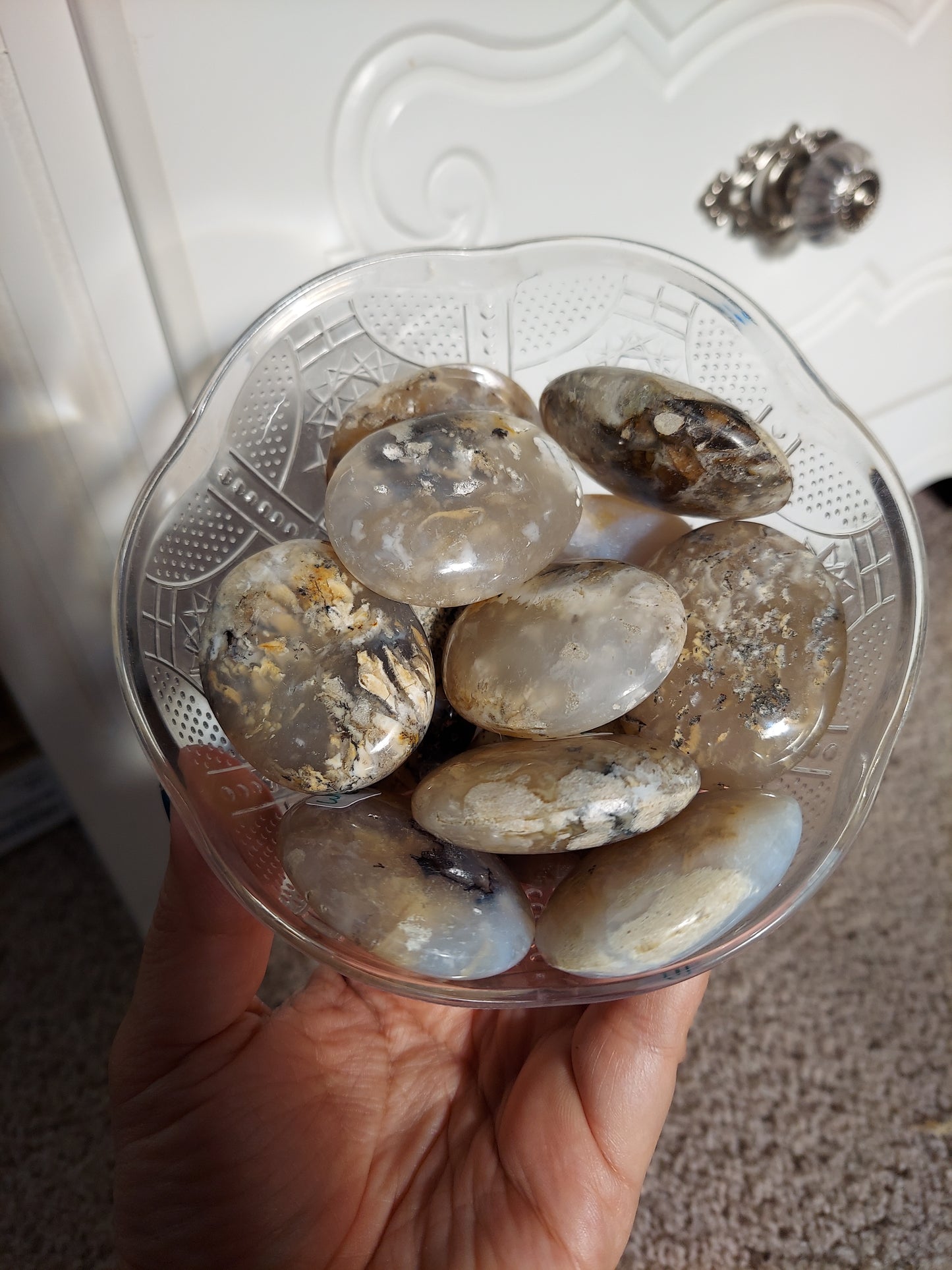 Dendrite Agate Palm Stone