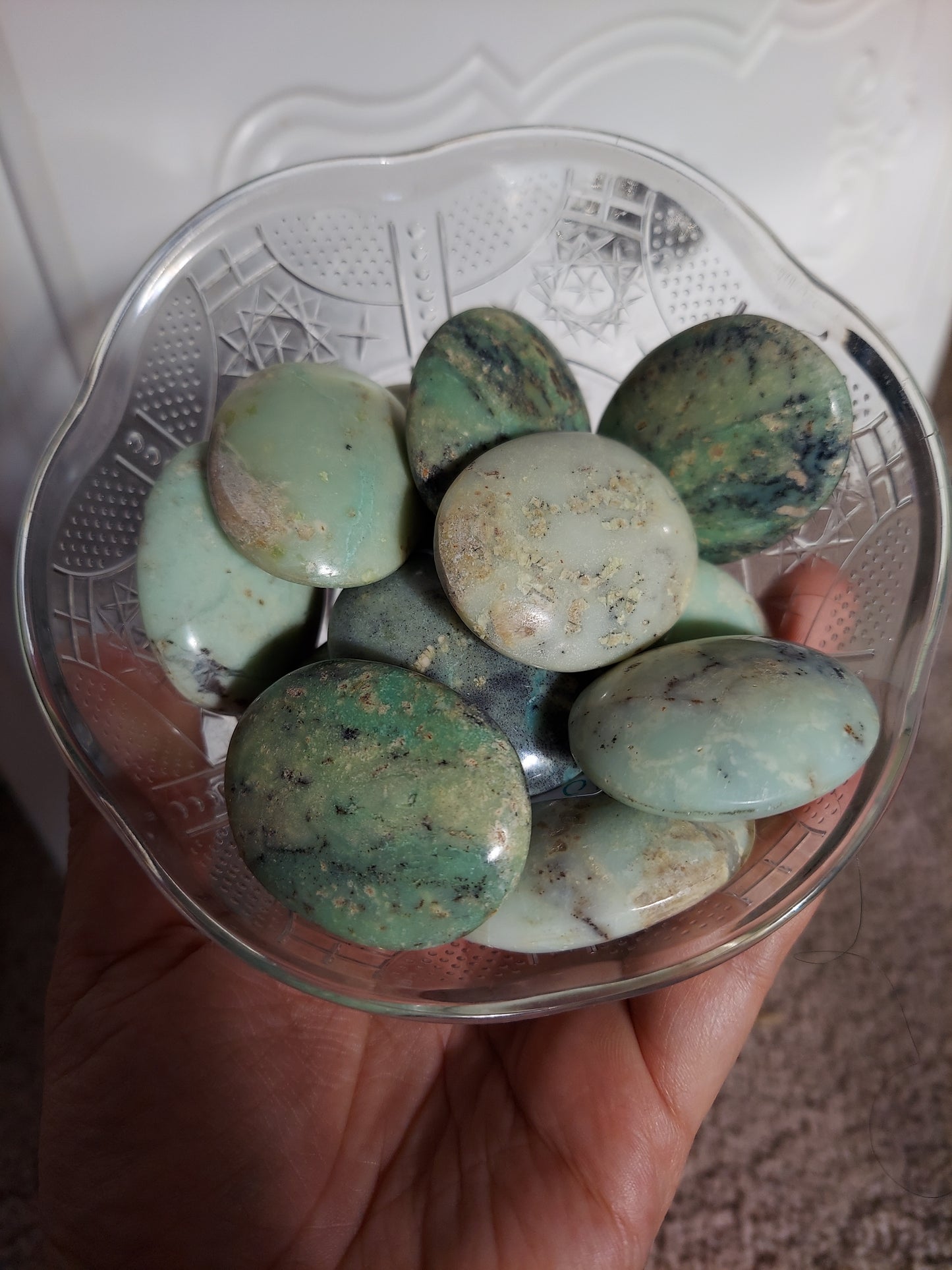 Chrysoprase Palm Stone