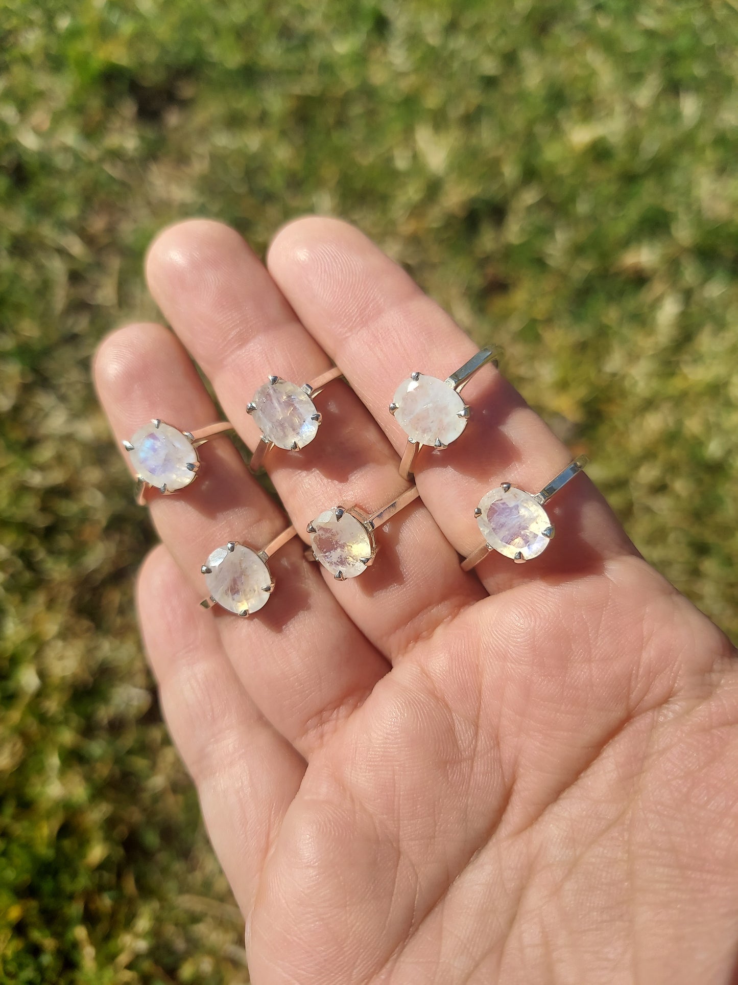 Sterling Silver Moonstone Rings