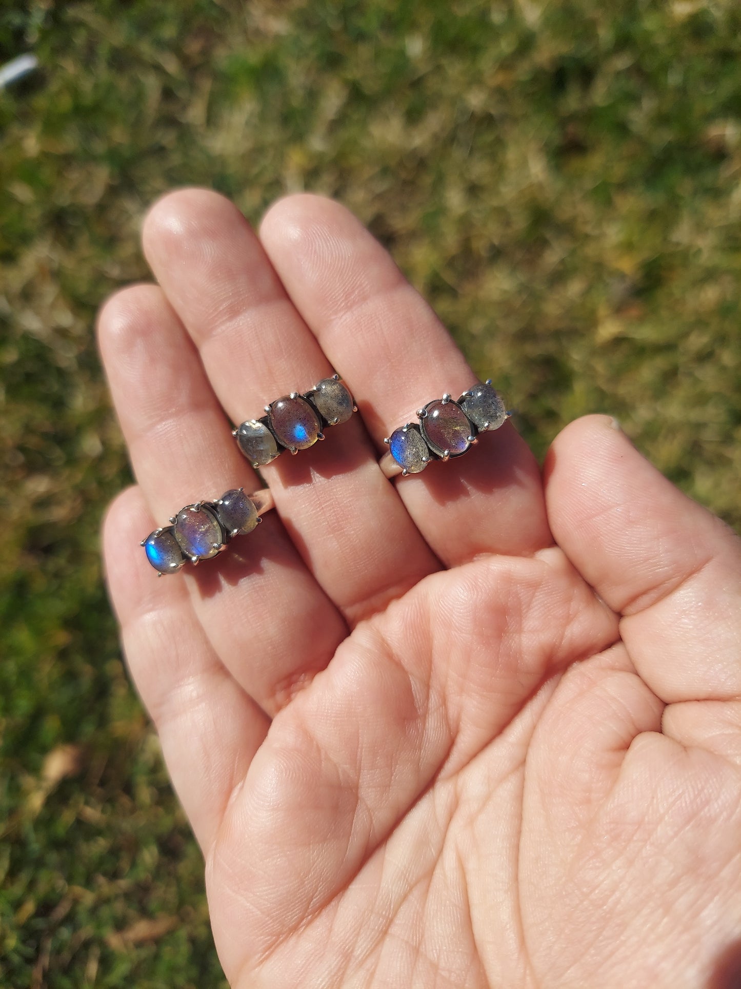 Sterling Silver Labradorite Rings