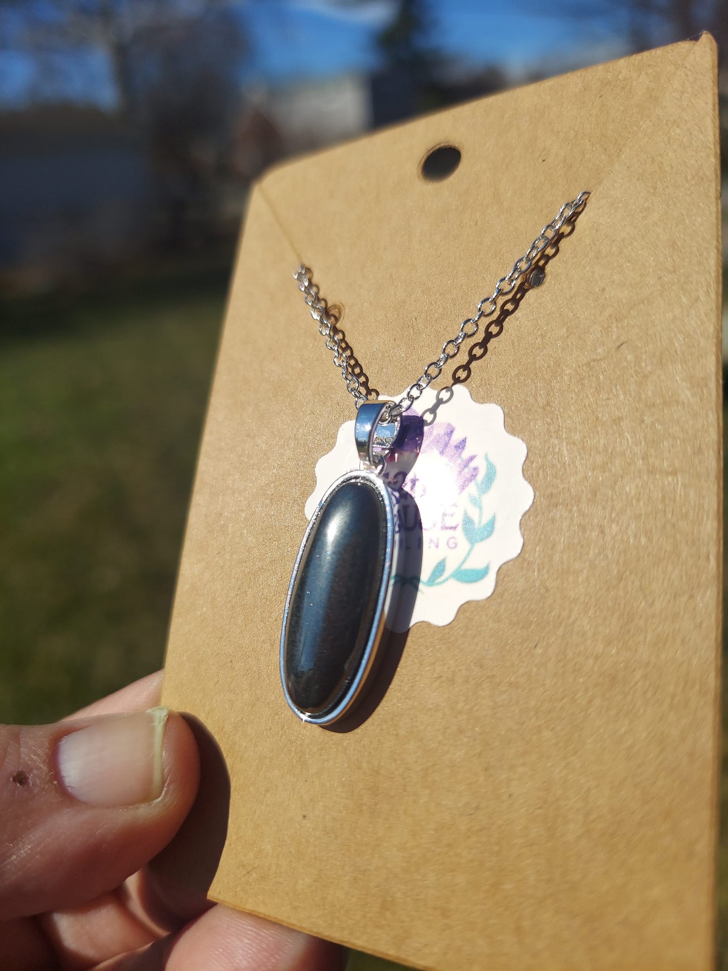 Hematite Sterling Silver Necklace