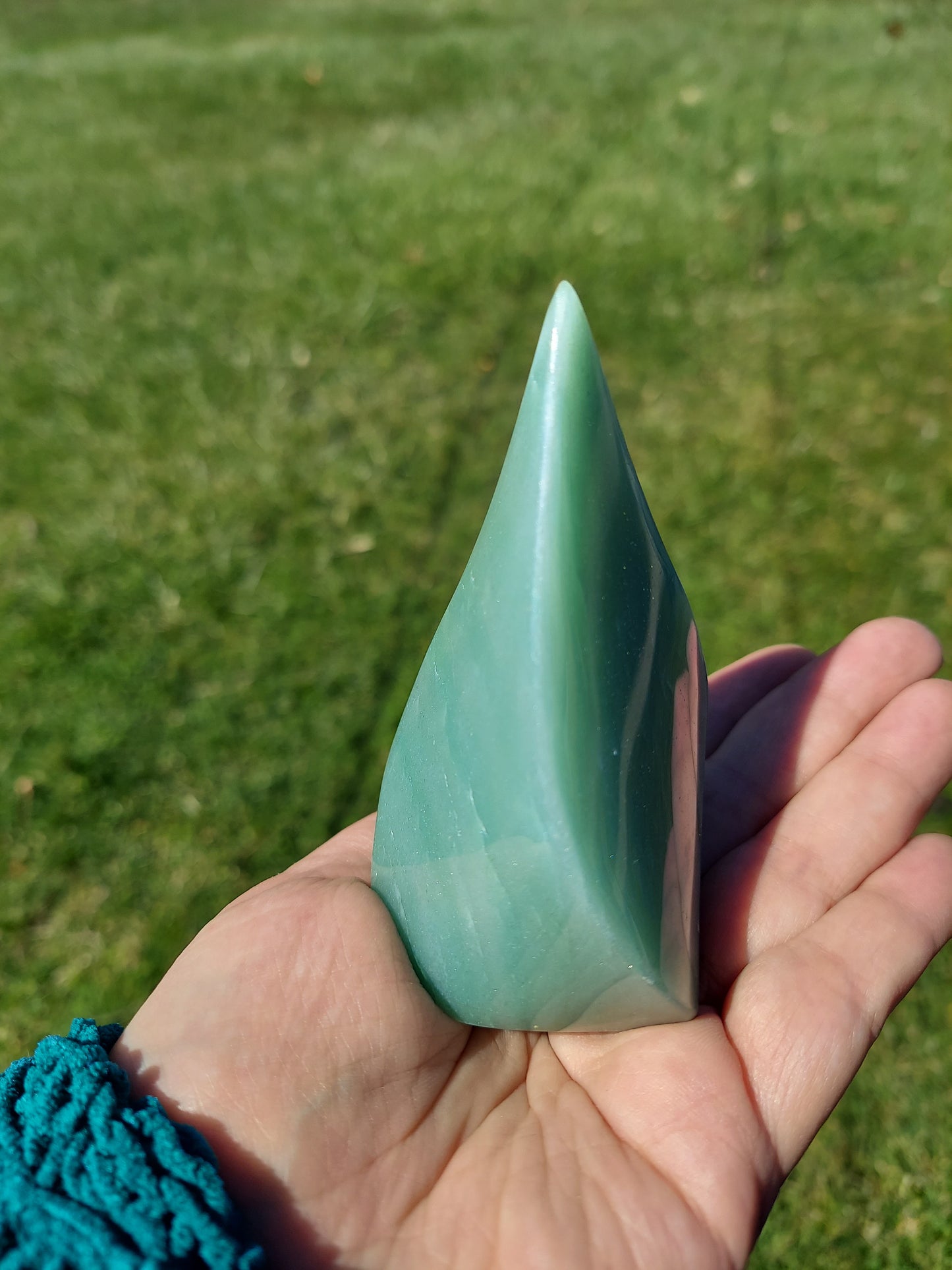 Green Aventurine Flame Crystal