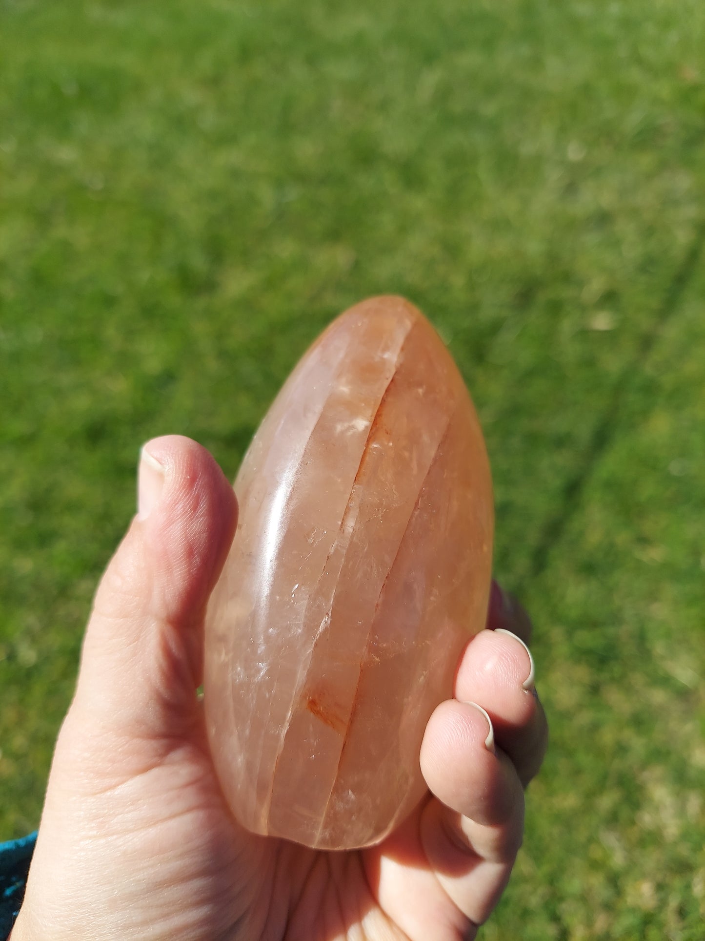 Hematoid Fire Quartz Free Form Crystal