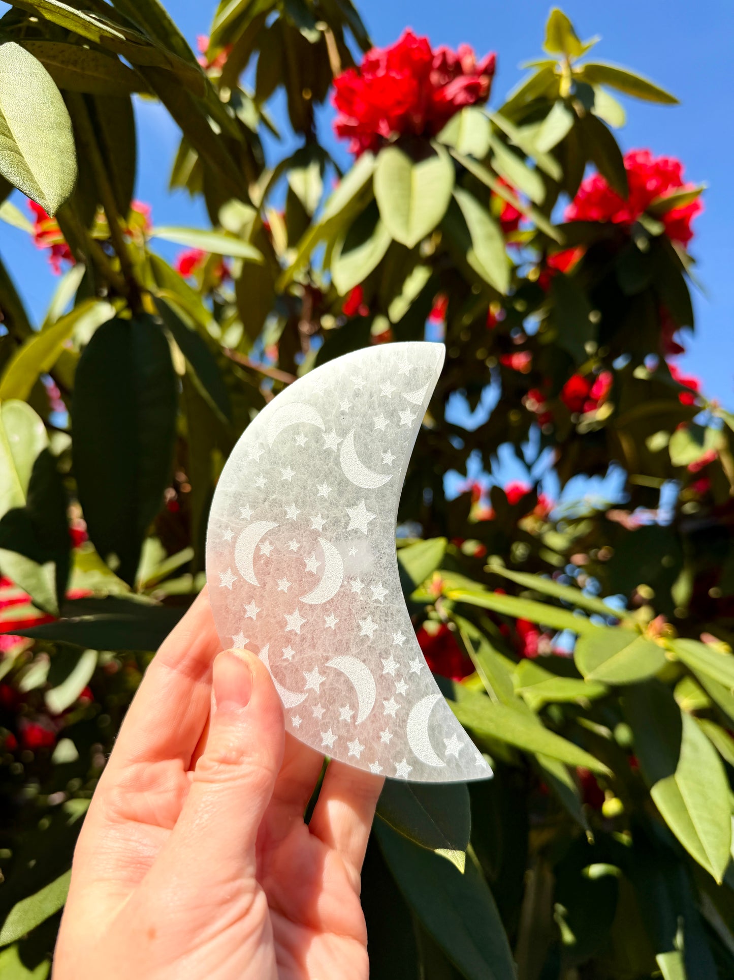 Selenite Moon Slab / Charging Plate / Cleansing Crystal