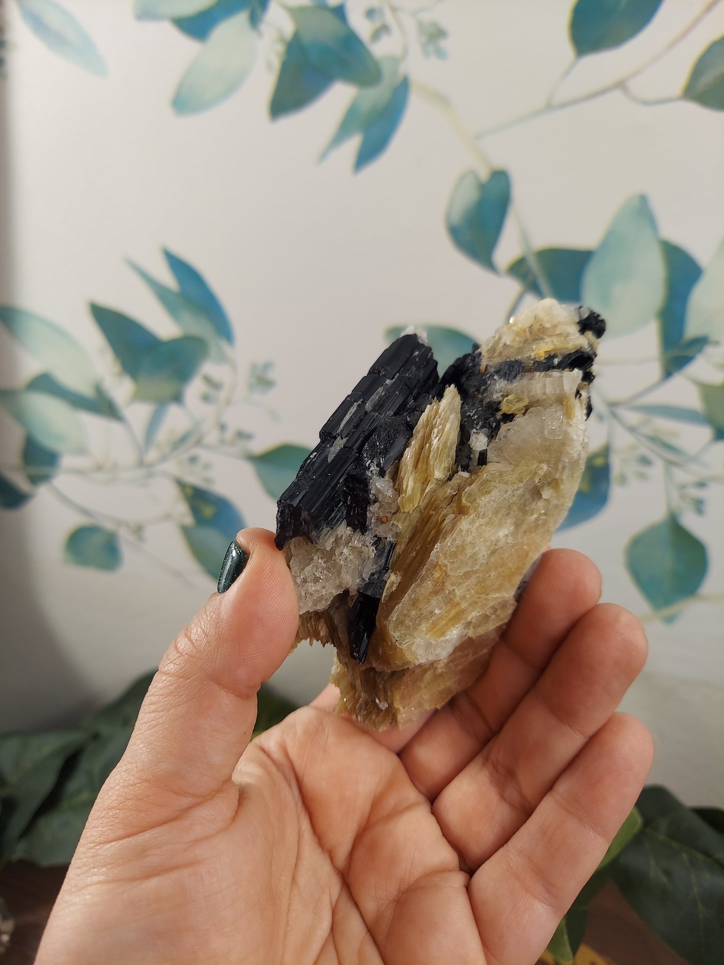 Black Tourmaline Golden Mica