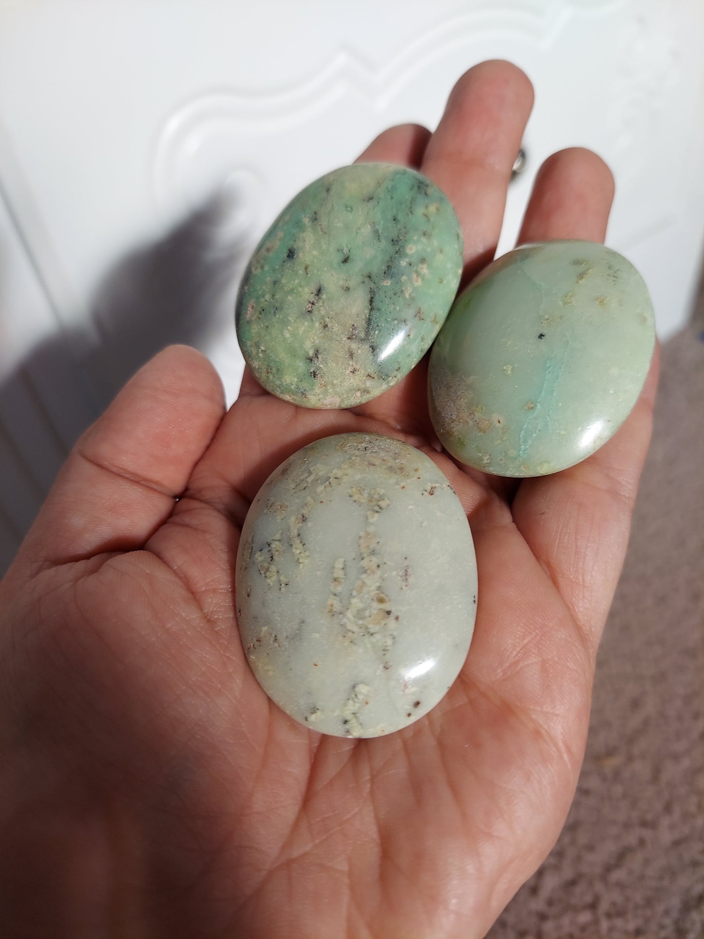 Chrysoprase Palm Stone