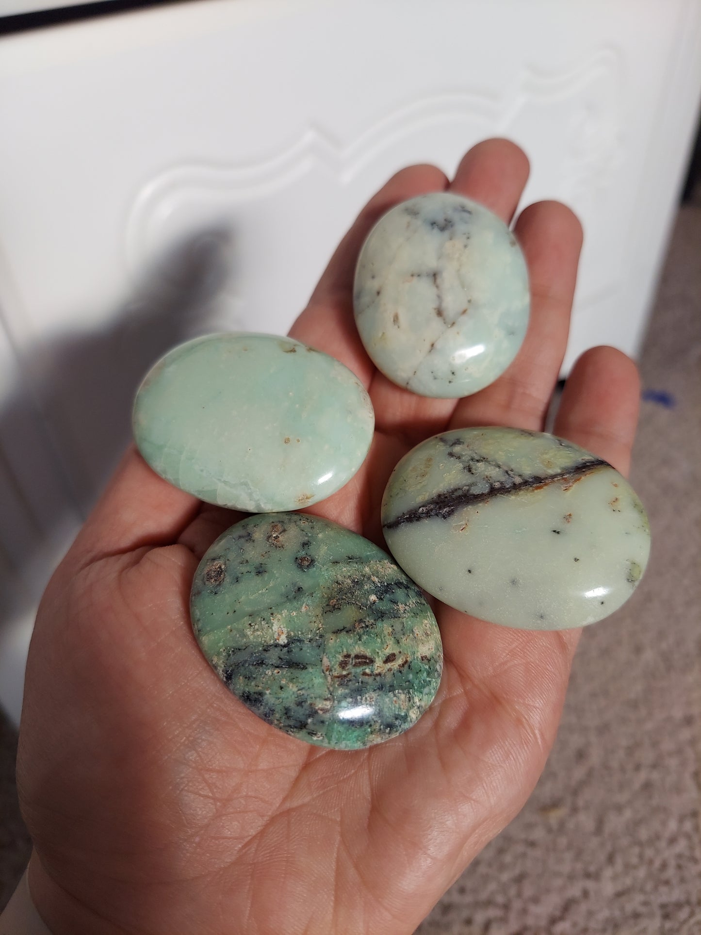 Chrysoprase Palm Stone