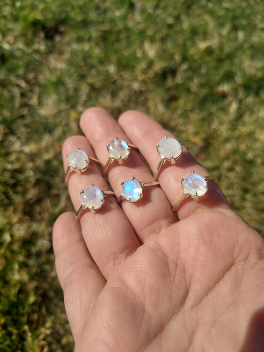 Sterling Silver Moonstone Rings