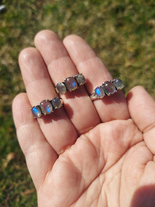 Sterling Silver Labradorite Rings