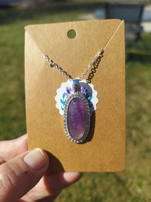 Amethyst Sterling Silver Necklace