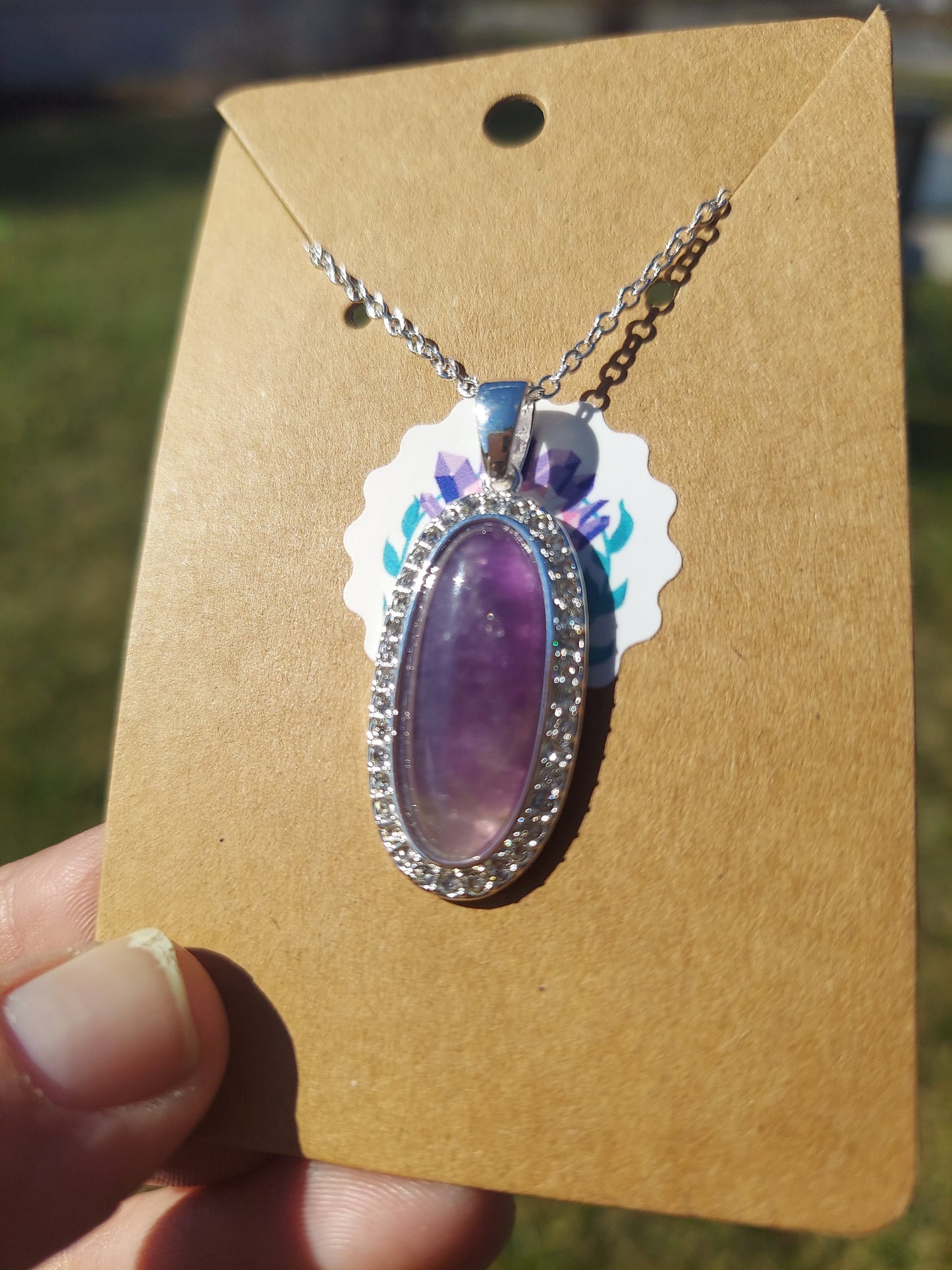 Amethyst Sterling Silver Necklace