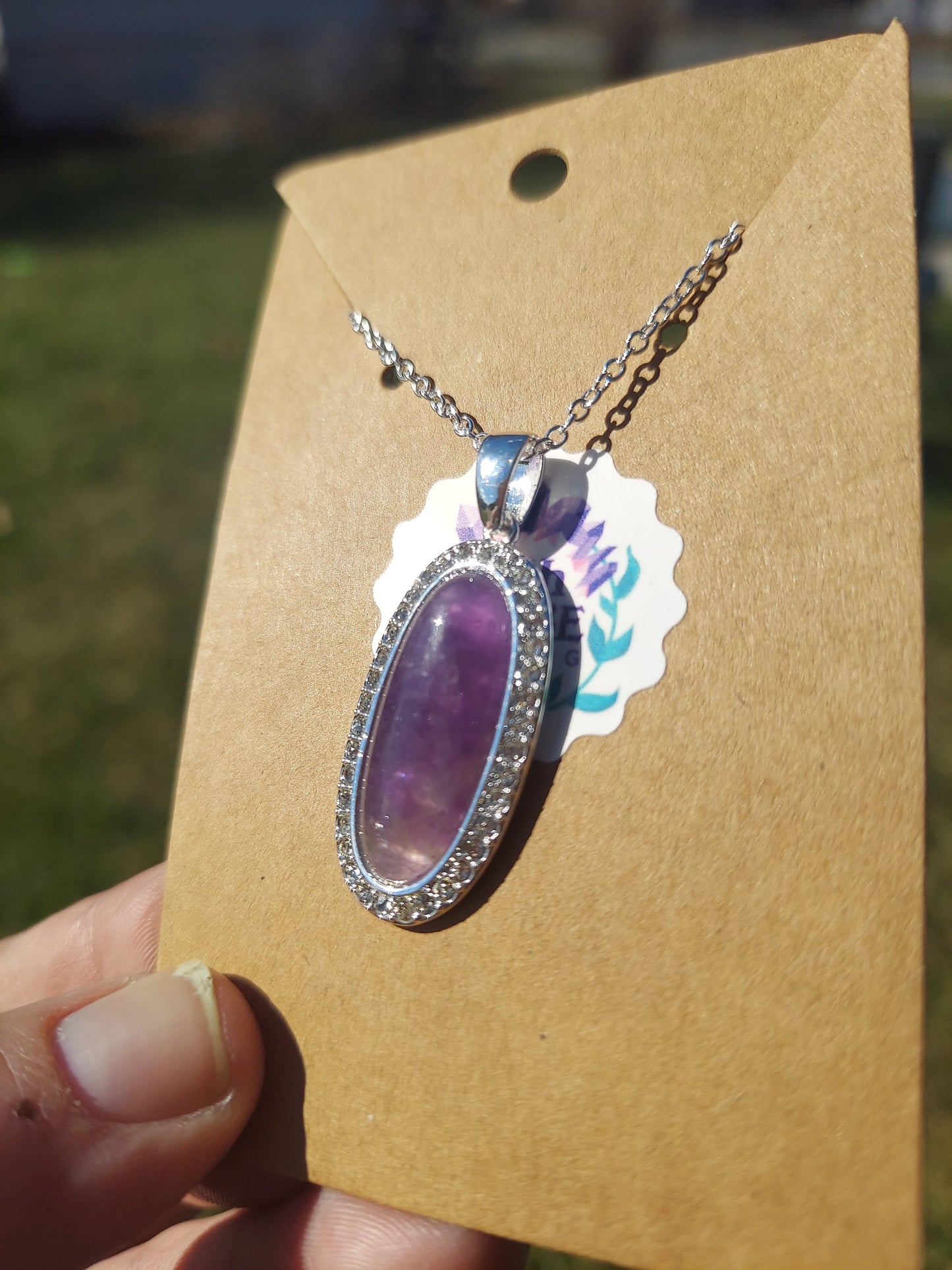 Amethyst Sterling Silver Necklace