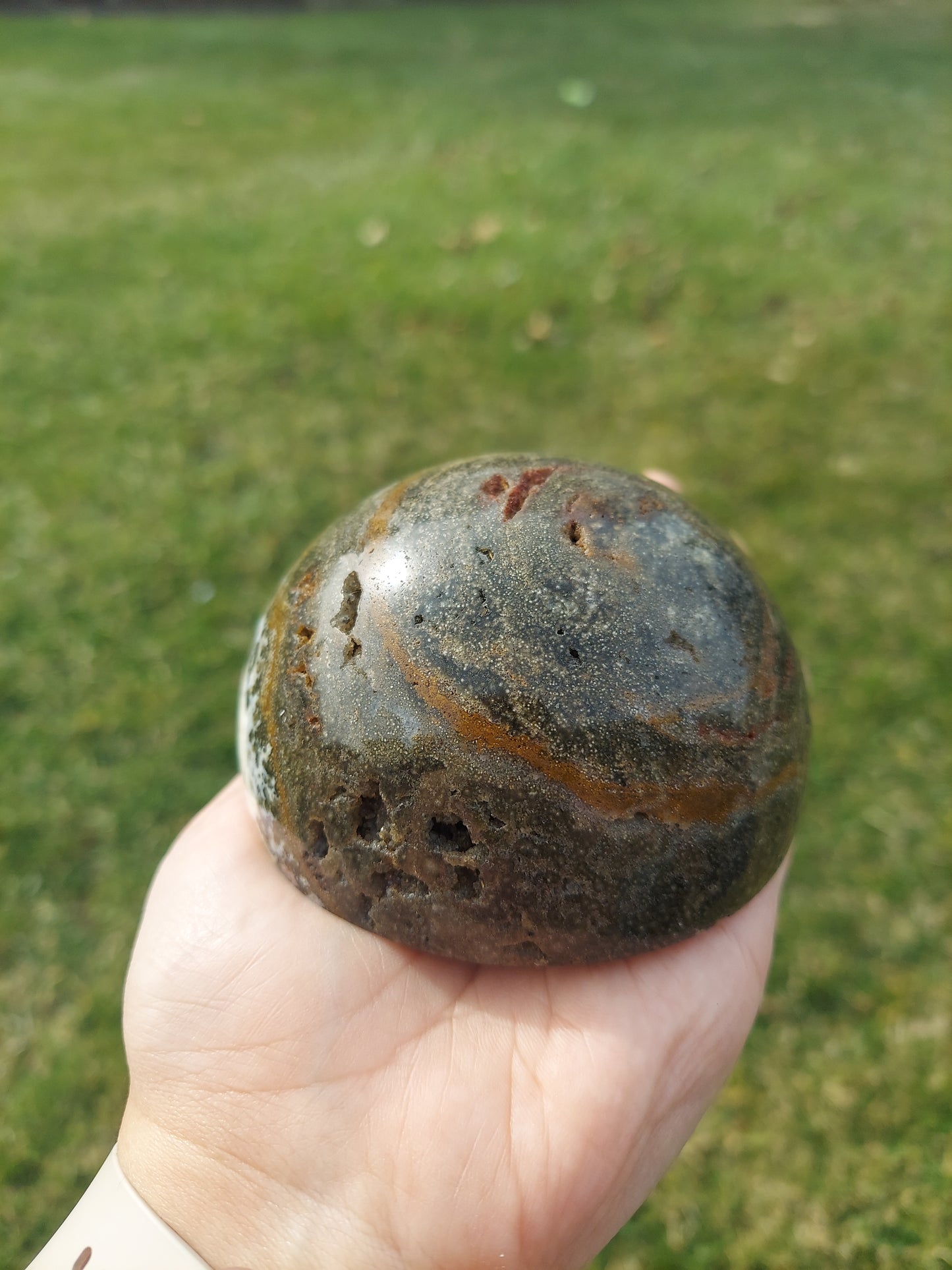 Ocean Jasper Dome / Half Sphere