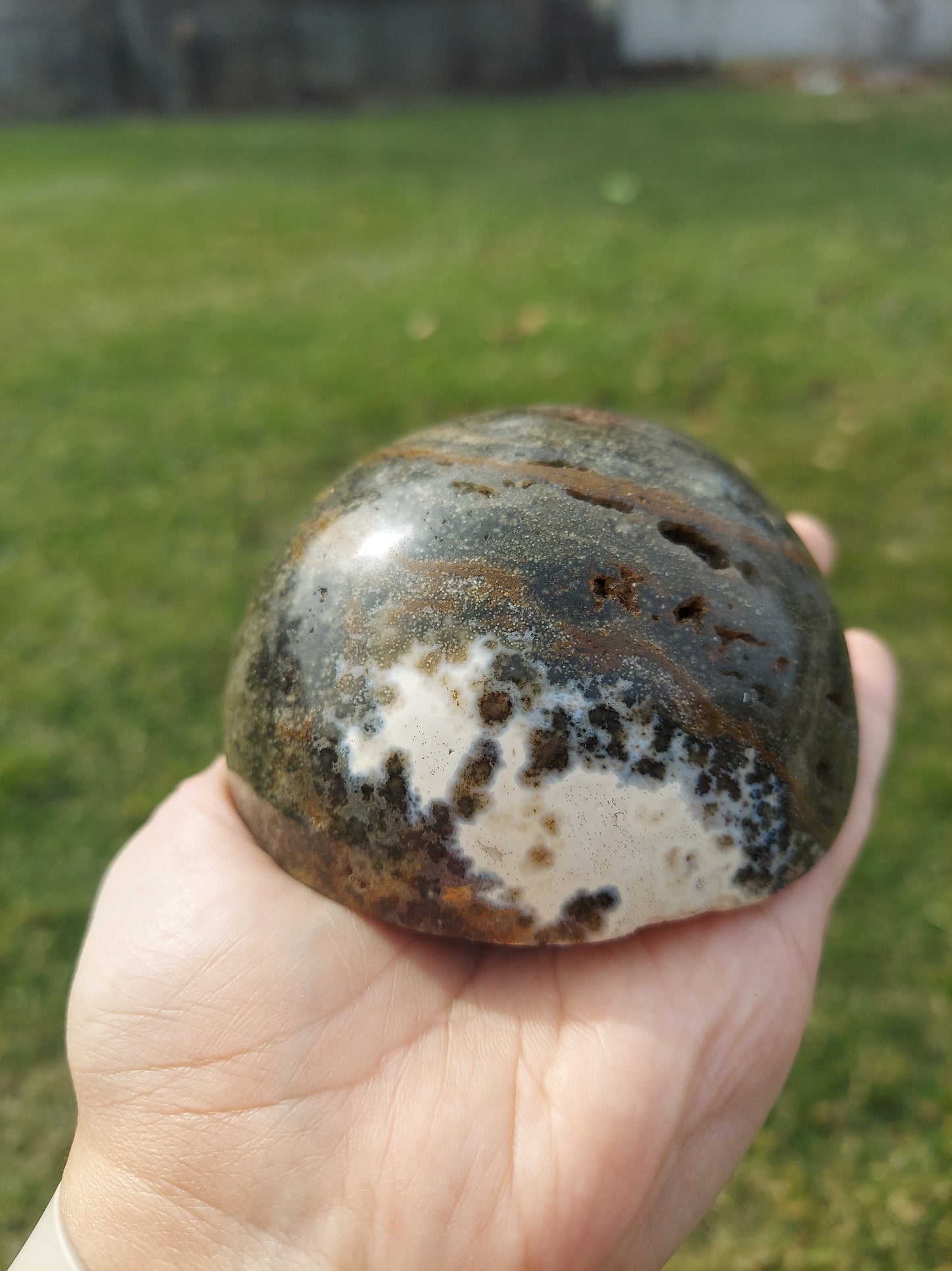 Ocean Jasper Dome / Half Sphere