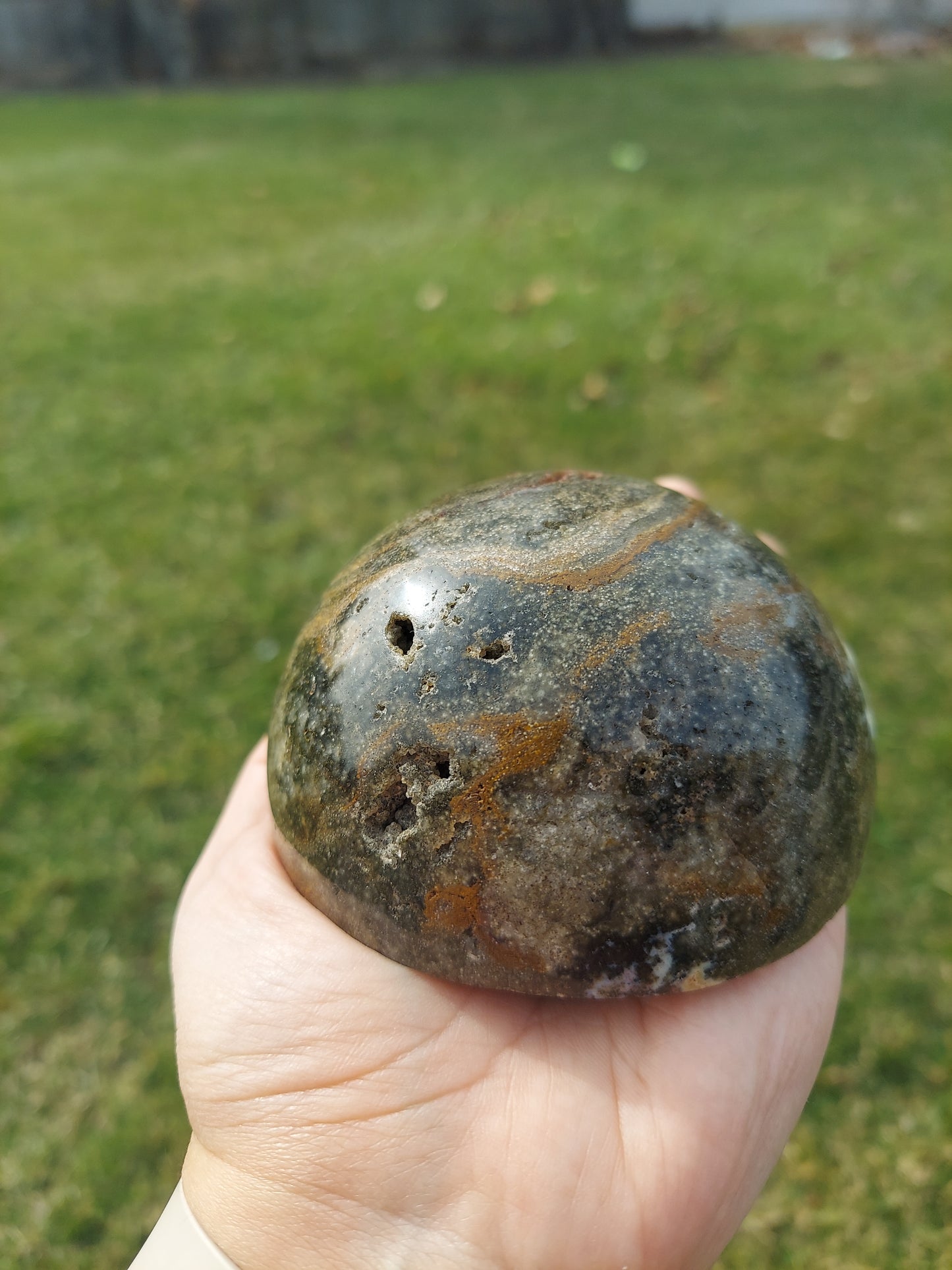 Ocean Jasper Dome / Half Sphere