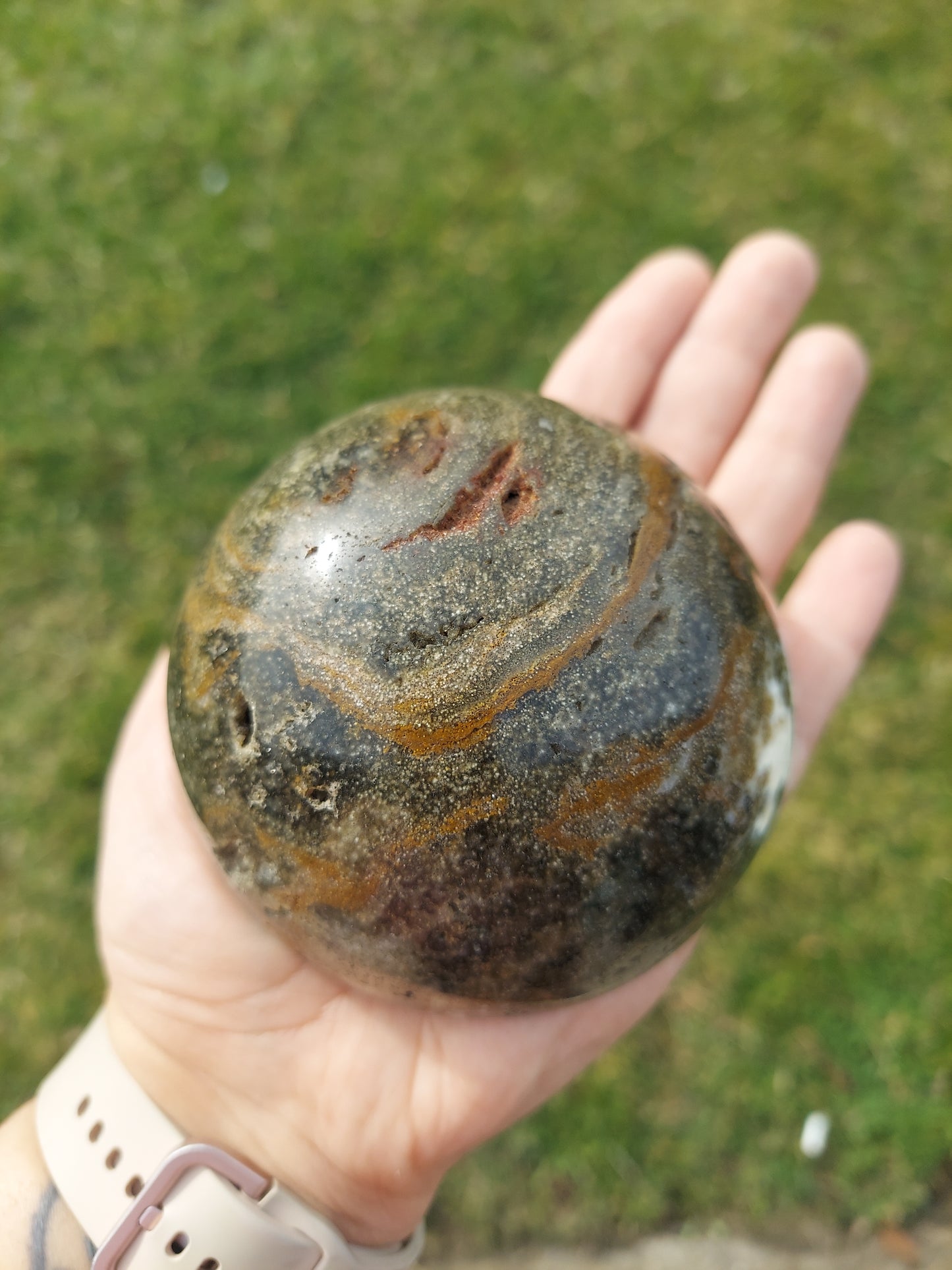 Ocean Jasper Dome / Half Sphere