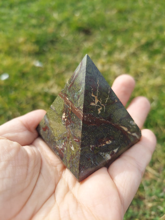 Dragons Blood Jasper Pyramid