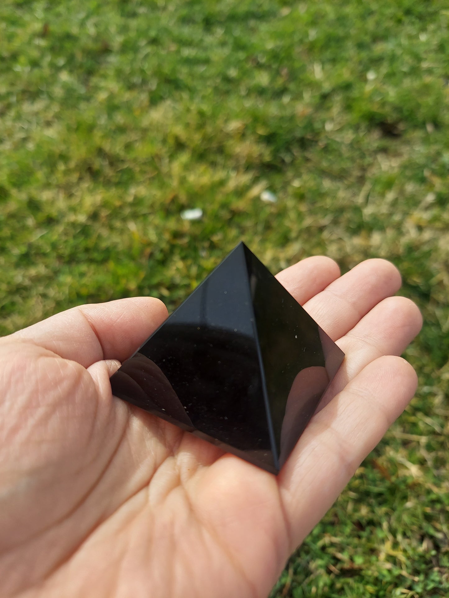 Obsidian pyramid