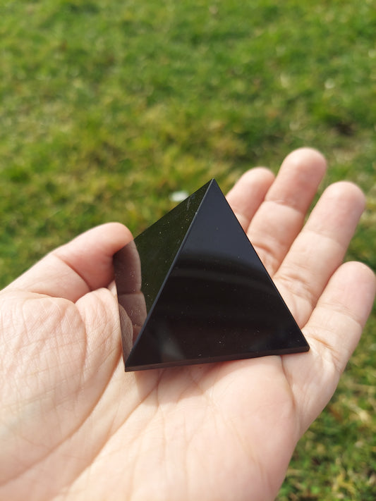 Obsidian pyramid