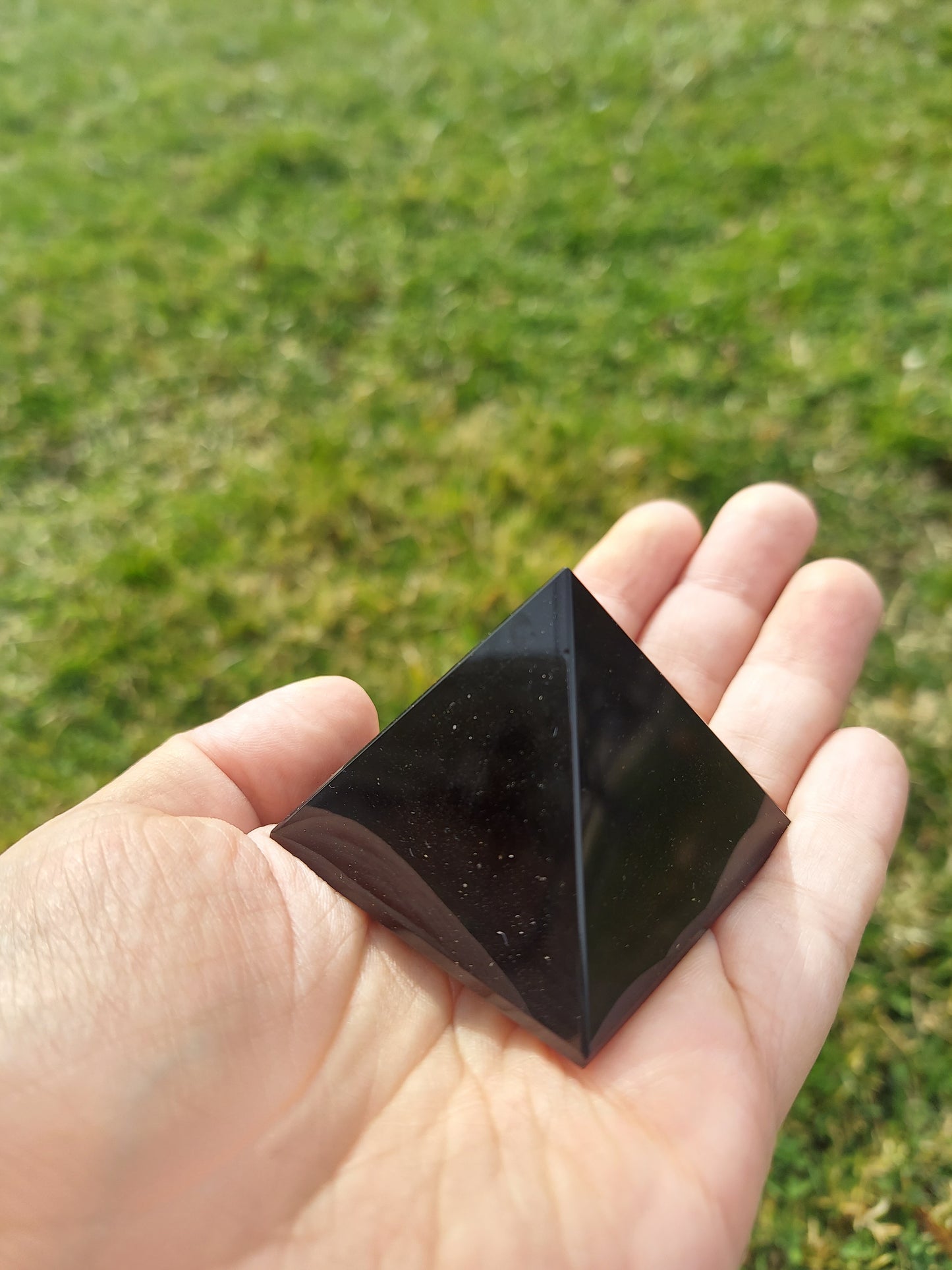 Obsidian pyramid