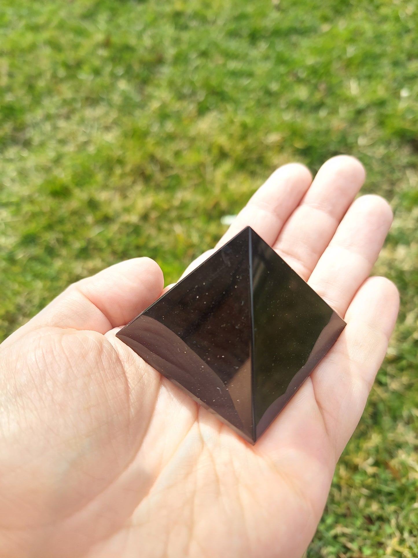 Obsidian pyramid