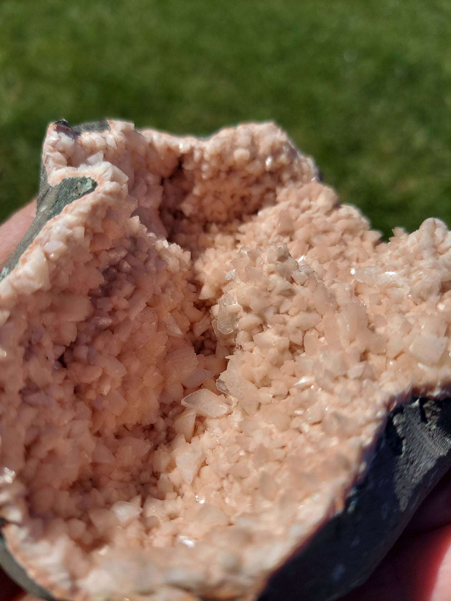 Heulandite with Calcite Raw Crystal