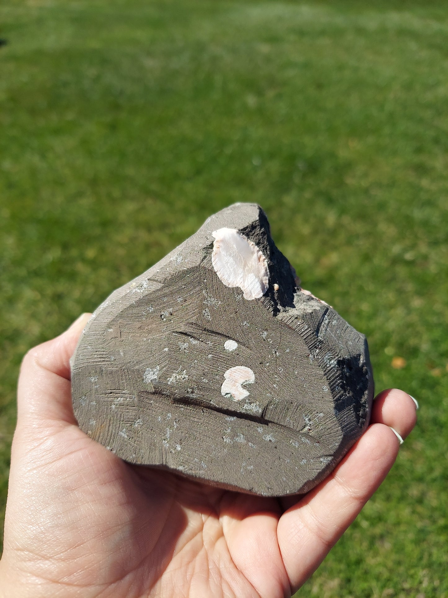 Heulandite with Calcite Raw Crystal