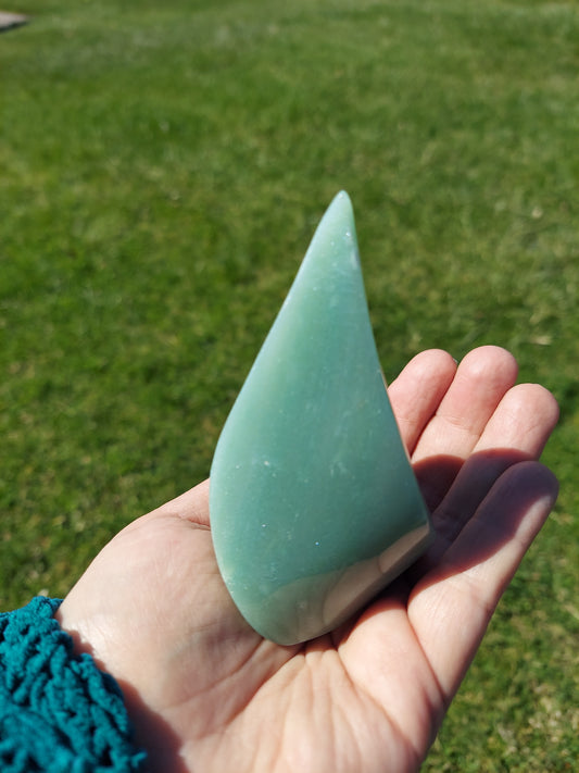 Green Aventurine Flame Crystal