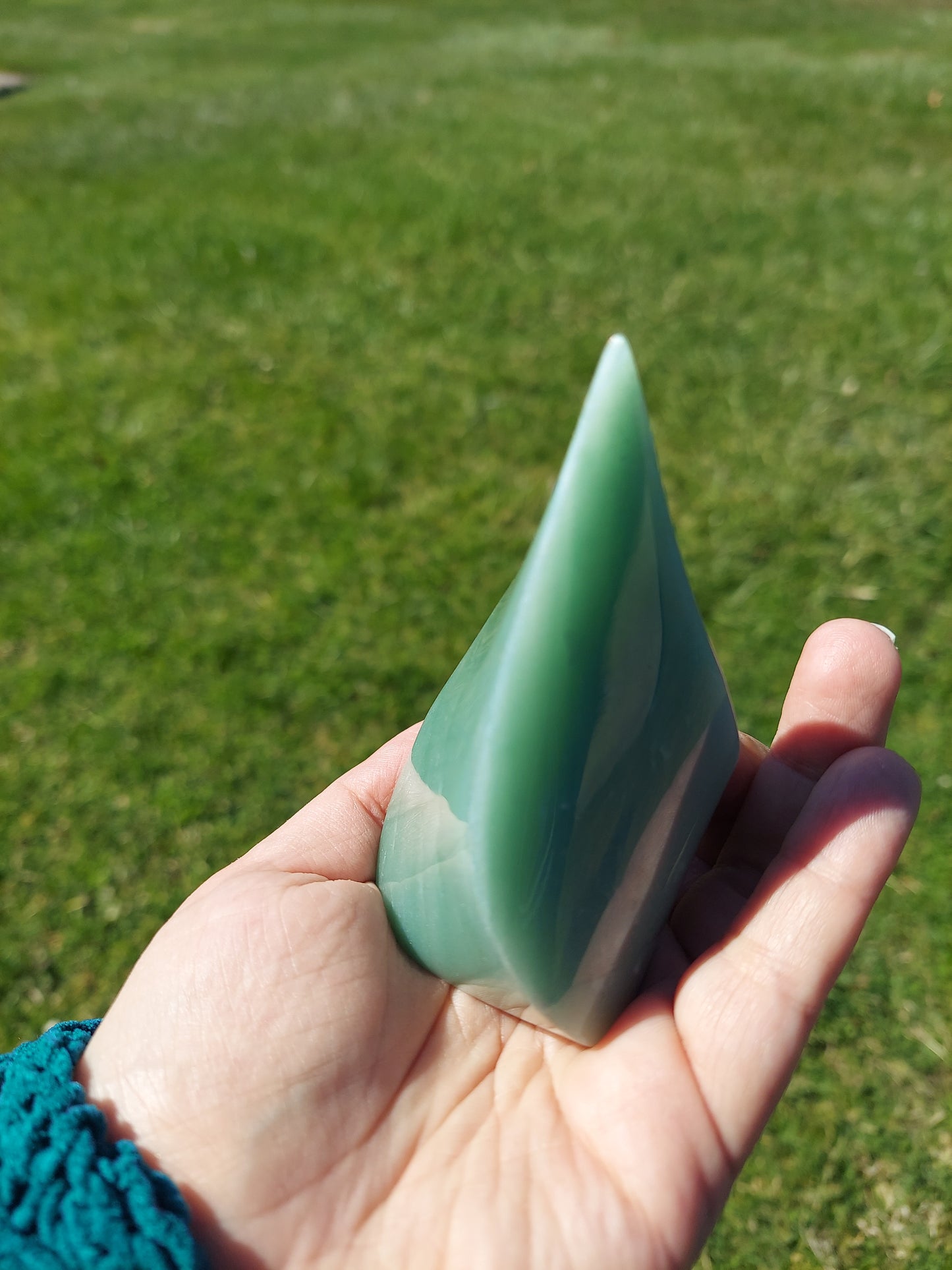 Green Aventurine Flame Crystal