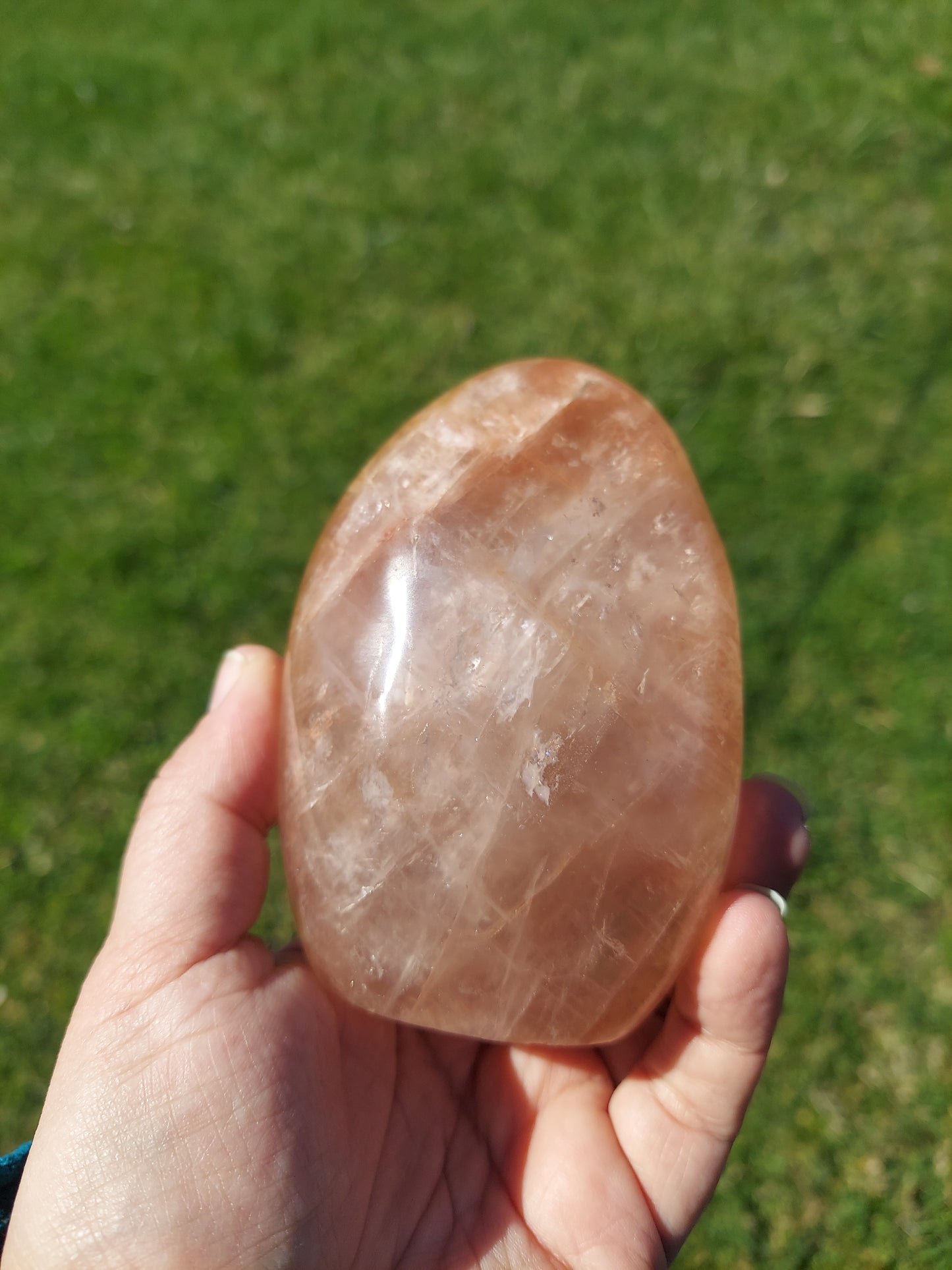 Hematoid Fire Quartz Free Form Crystal