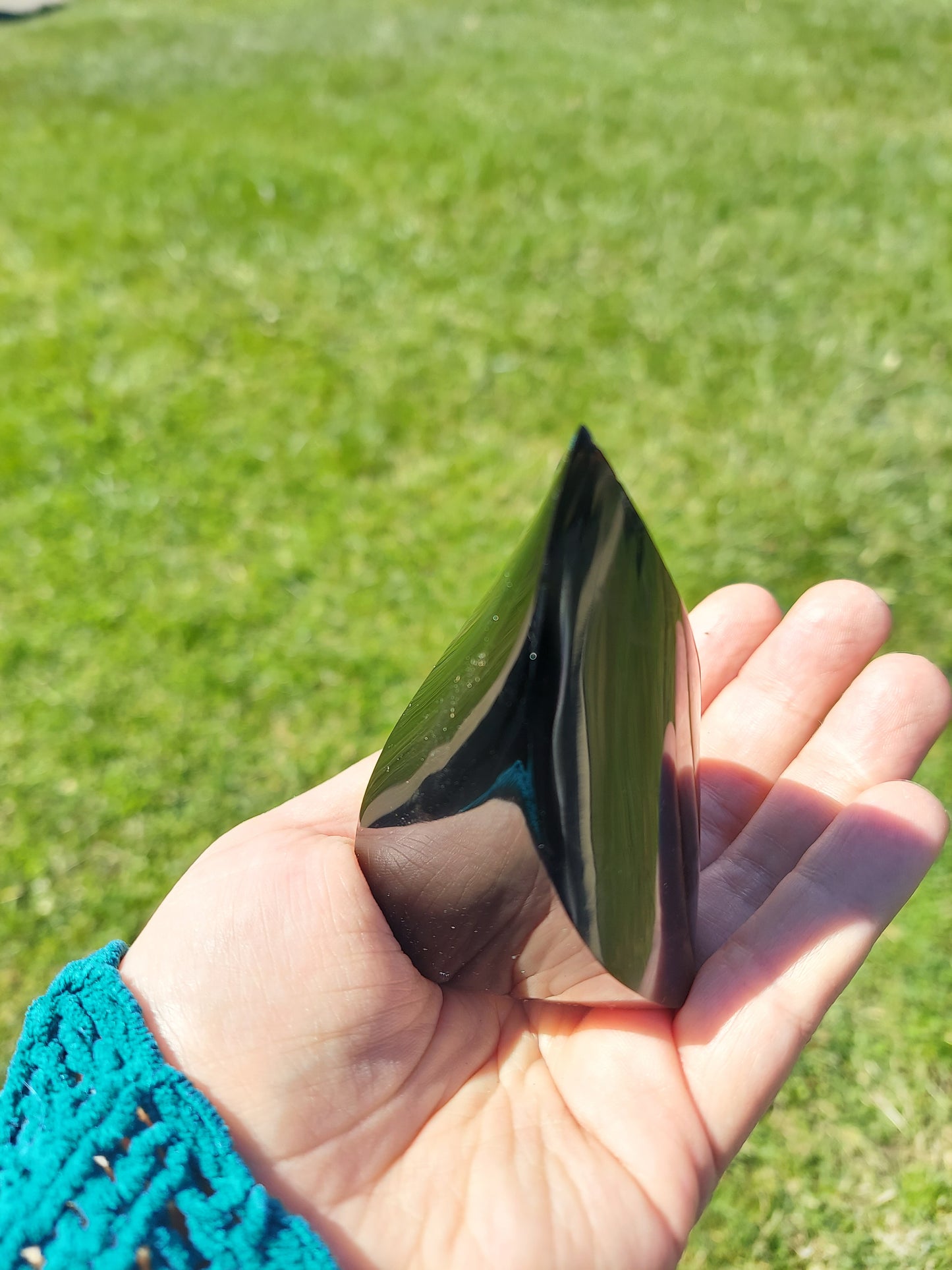 Black Obsidian Flame Crystal