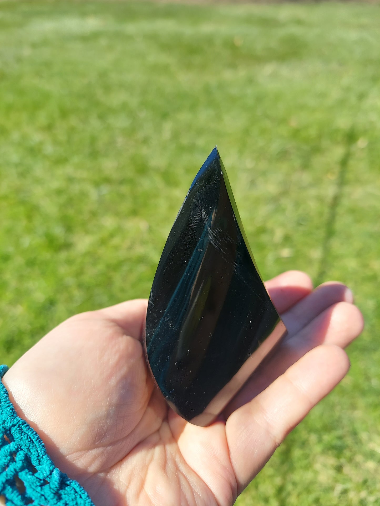 Black Obsidian Flame Crystal