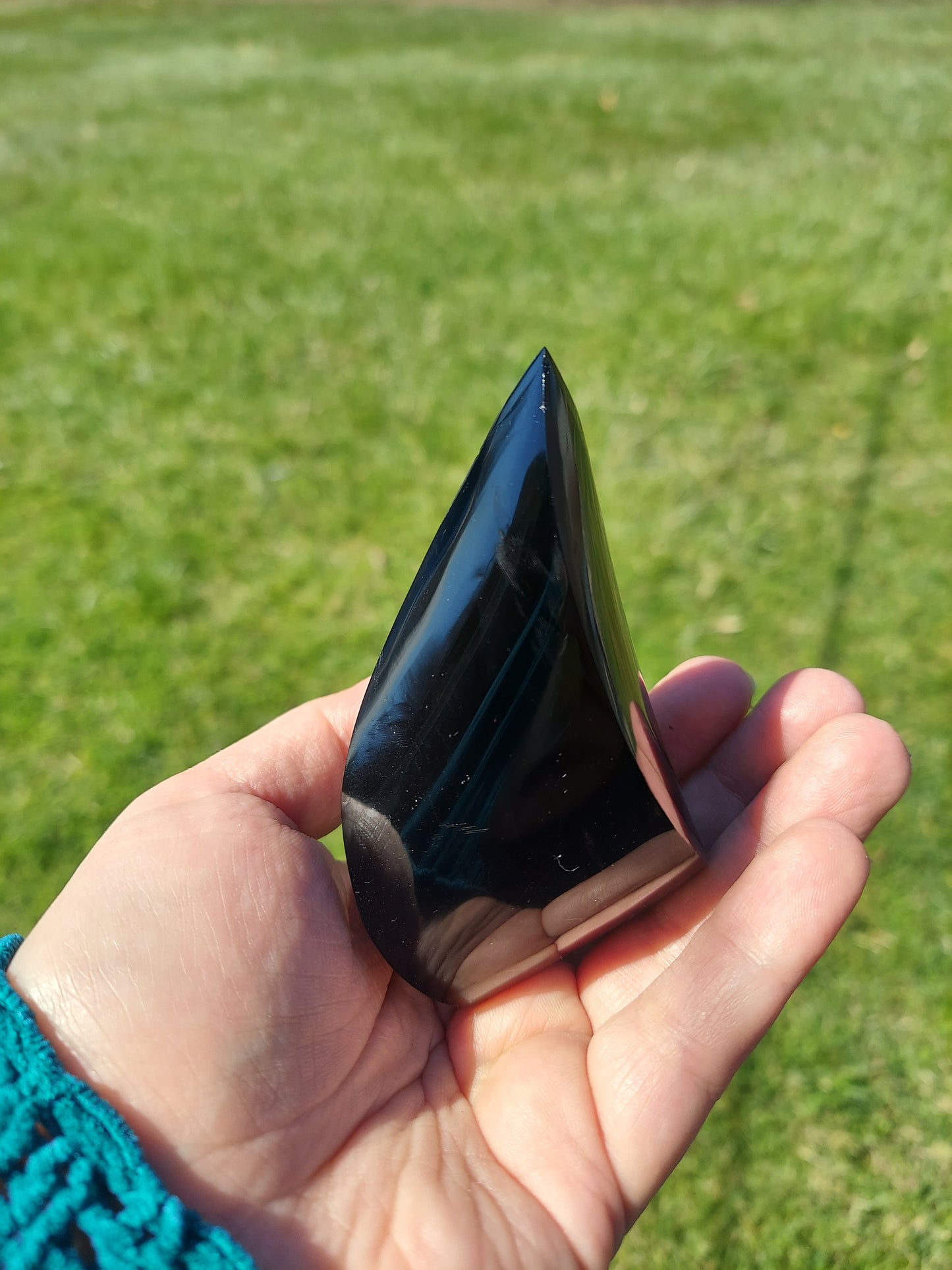 Black Obsidian Flame Crystal