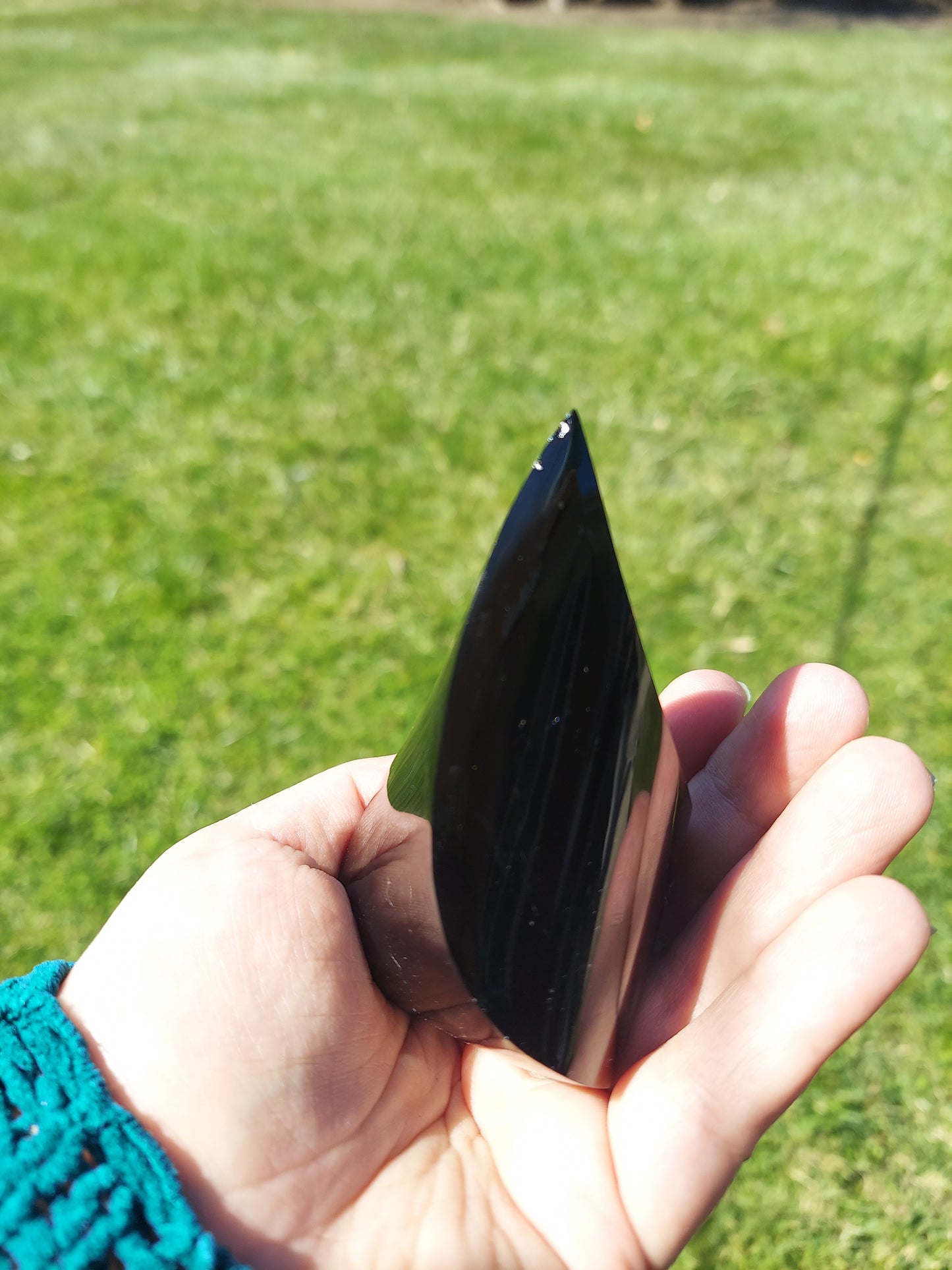 Black Obsidian Flame Crystal