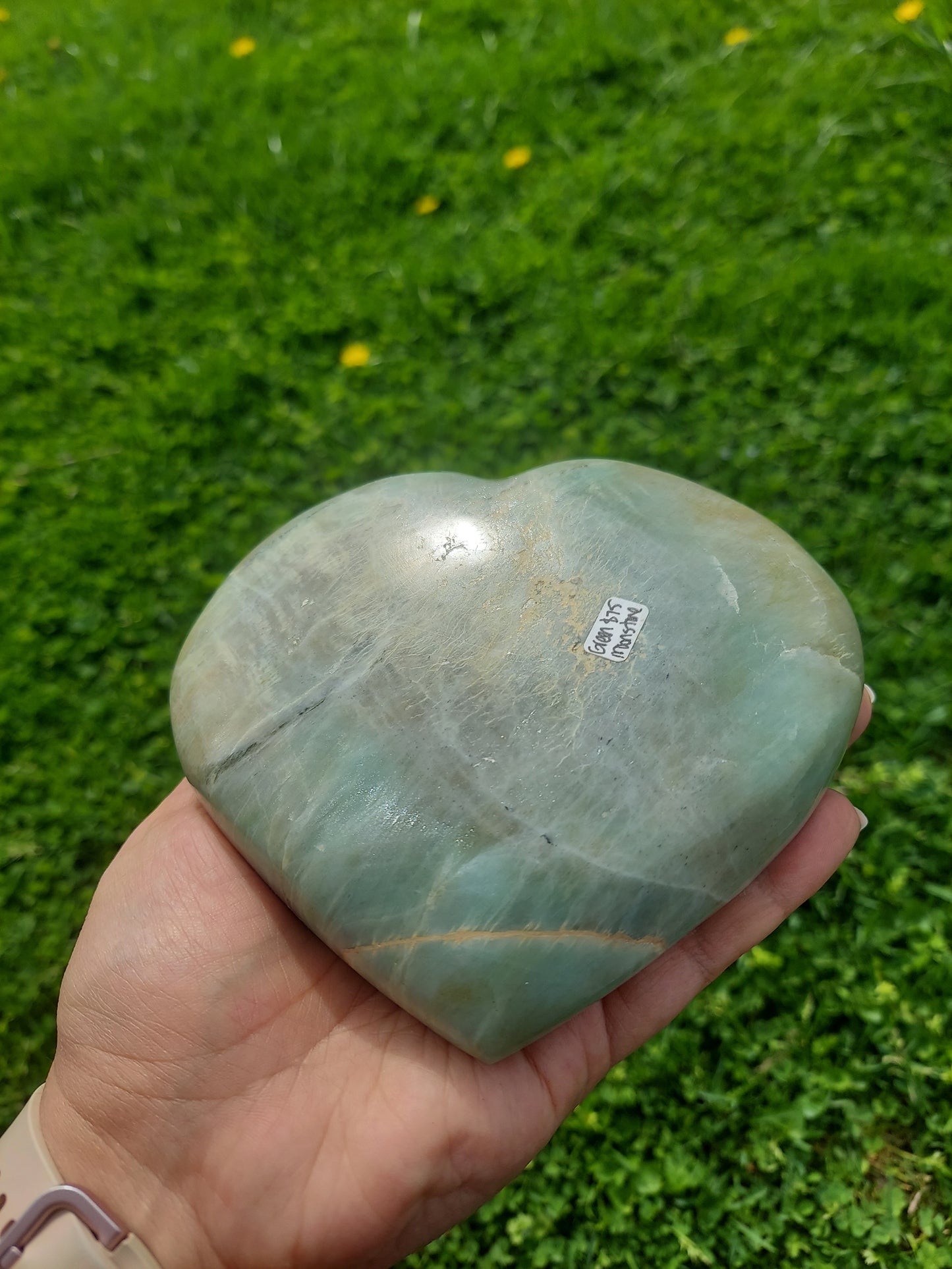 Green moonstone AKA Garnierite Big Heart Crystal