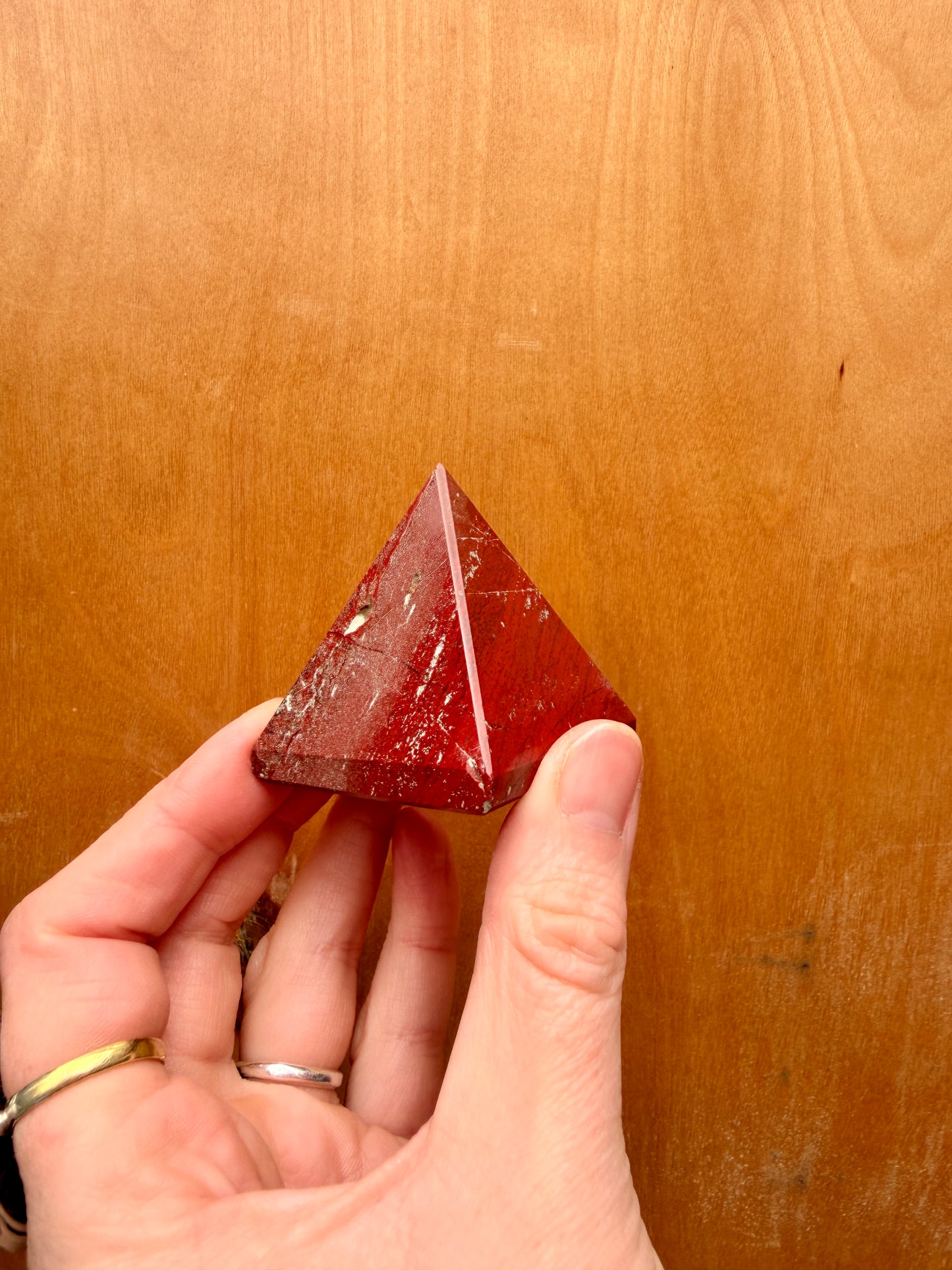 Mookaite Crystal Pyramid / Root, Sacral, Solar Plexus Healing / Grounding and Stabilizing Crystals