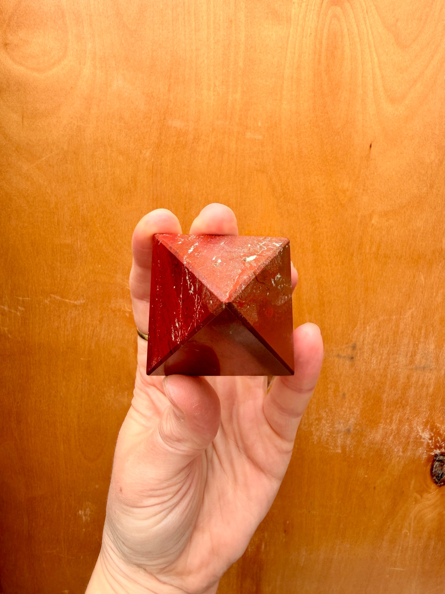 Mookaite Crystal Pyramid / Root, Sacral, Solar Plexus Healing / Grounding and Stabilizing Crystals