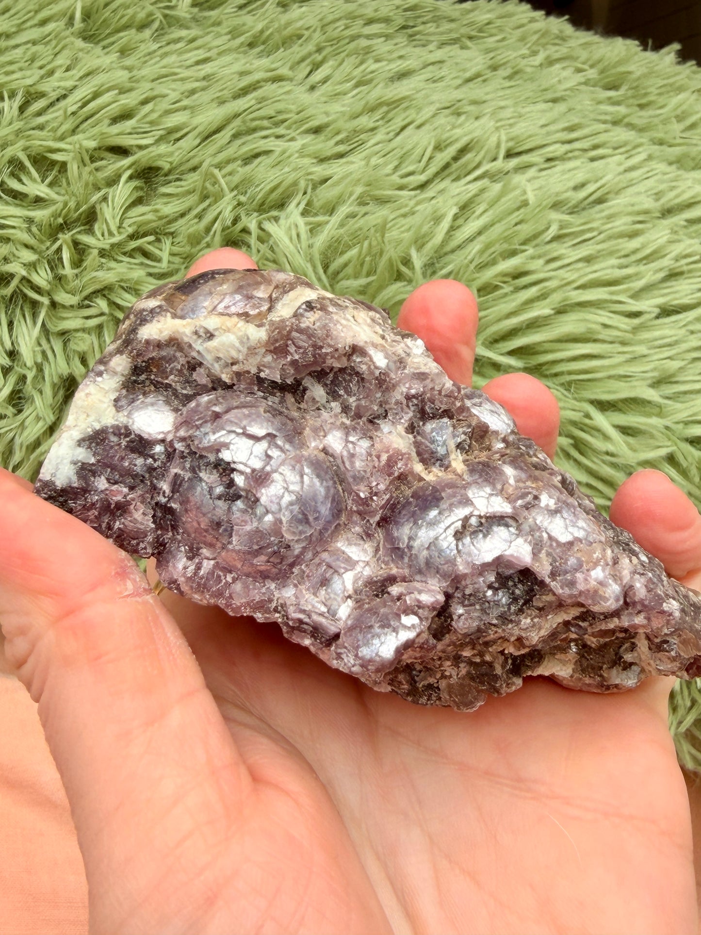 Raw Lepidolite / Crystal Gemstone / Natural Stone / Anti-Anxiety Crystal