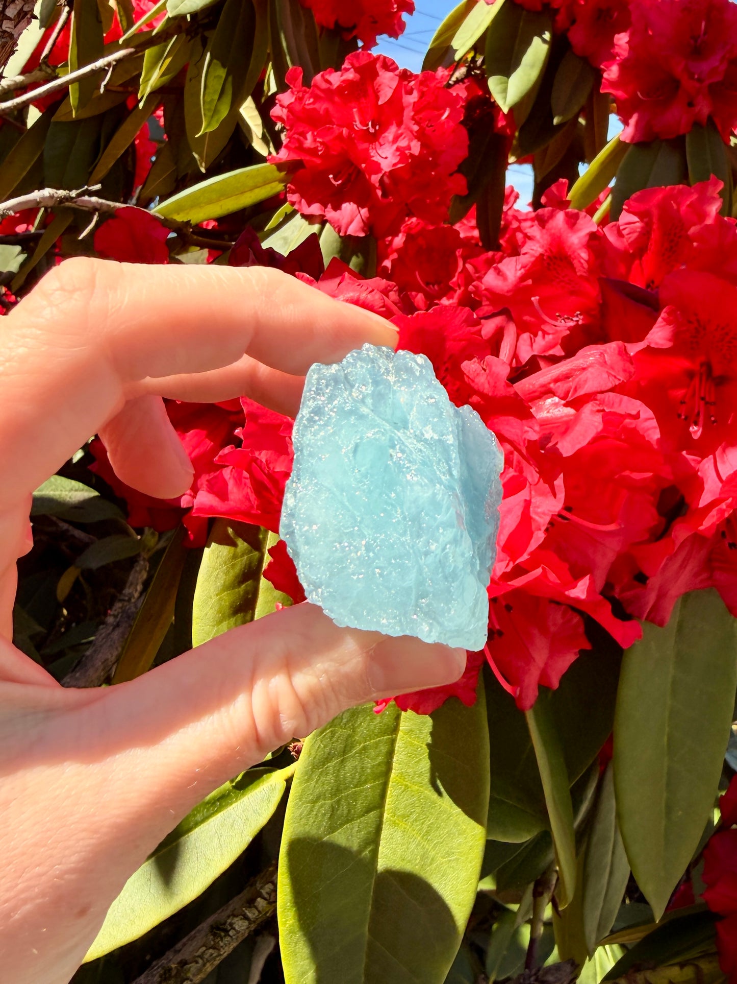 Raw Aquamarine / Natural Blue Stone / March Birthstone