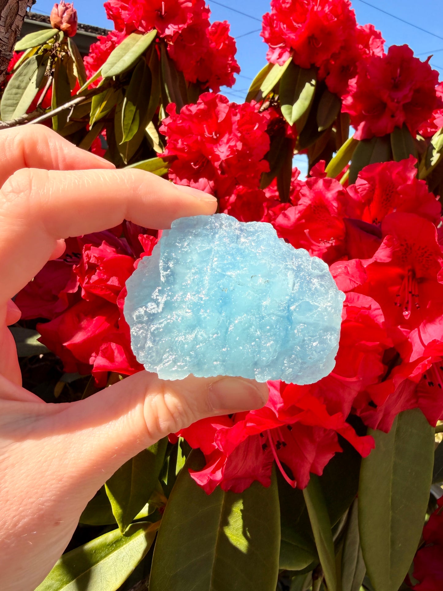 Raw Aquamarine / Natural Blue Stone / March Birthstone