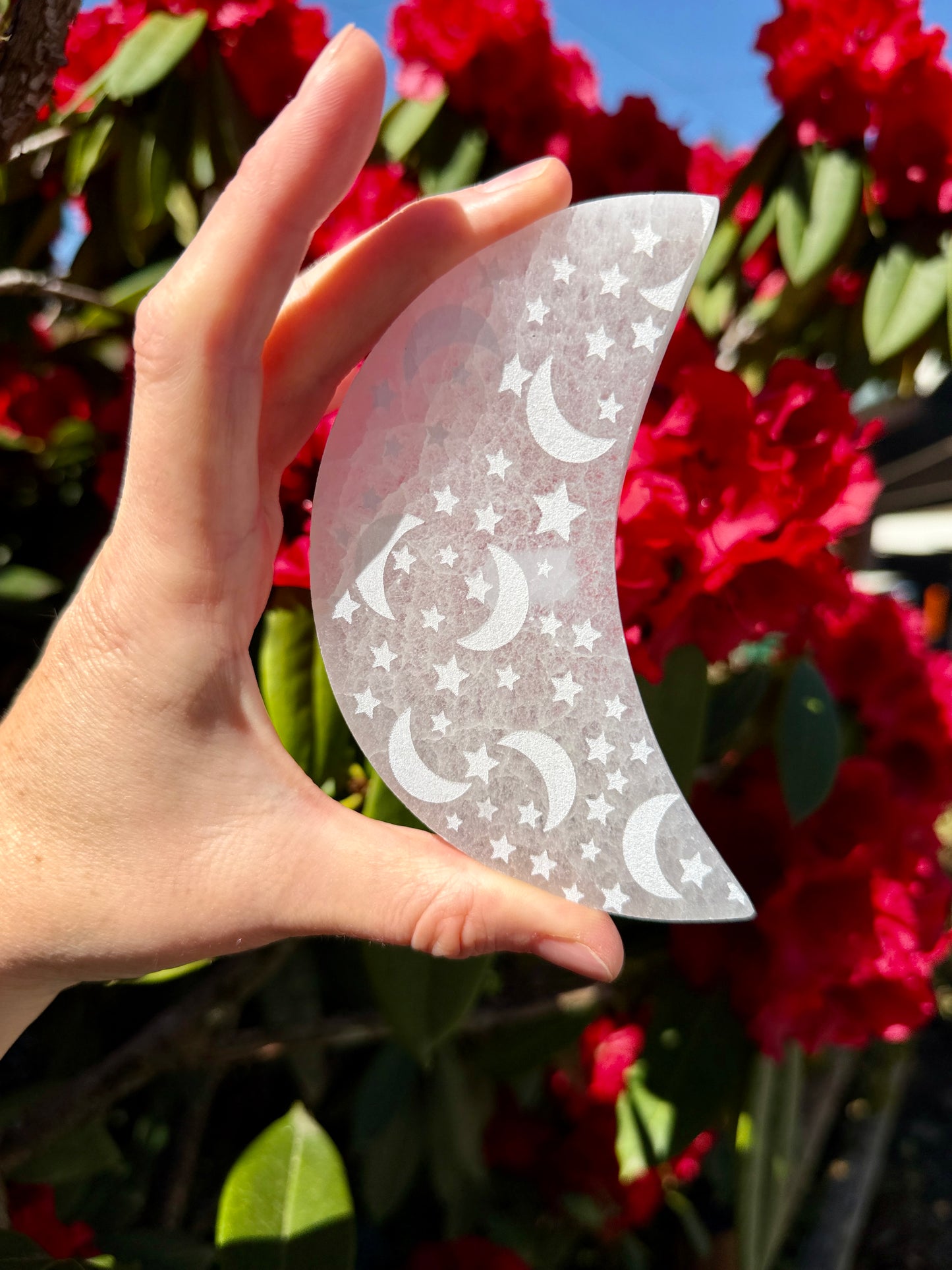 Selenite Moon Slab / Charging Plate / Cleansing Crystal