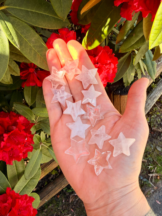 Clear Quartz Crystal Stars