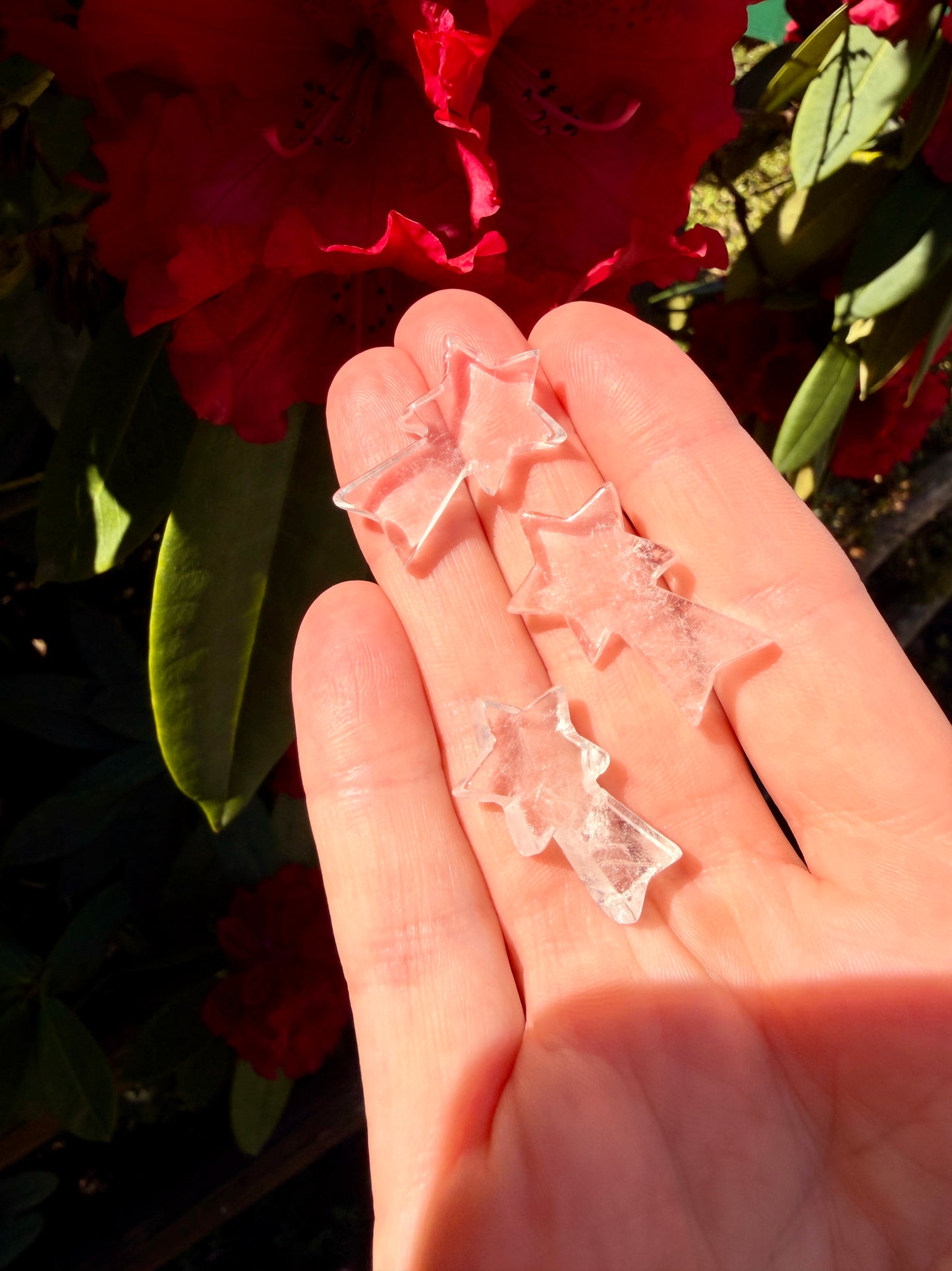 Clear Quartz Crystal Stars